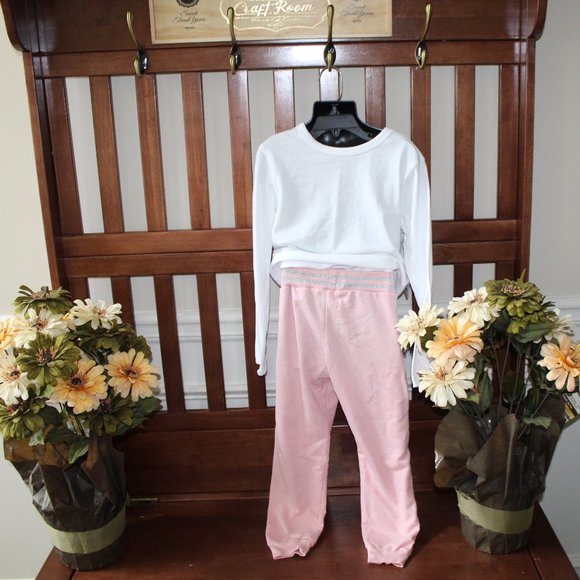 LOVE REPUBLIC "AWESOME" Pink and Silver Girls 6X Sweatpants Joggers - Picture 13 of 13